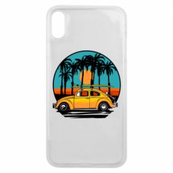 Чехол для iPhone Xs Max Car and sunset - PrintSalon