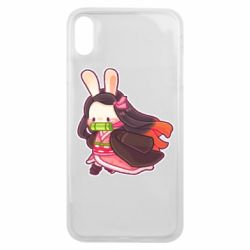 Чехол для iPhone Xs Max Chibi Bunny Kamado Nezuko - PrintSalon