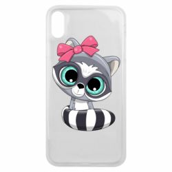 Чехол для iPhone Xs Max Cute raccoon - PrintSalon