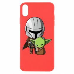 Чехол для iPhone Xs Max Din Djarin And The Child - PrintSalon