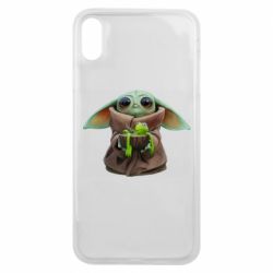 Чехол для iPhone Xs Max Grogu and Kermit - PrintSalon