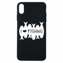 Чохол для iPhone Xs Max I Love Fishing - PrintSalon