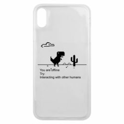 Чехол для iPhone Xs Max Internet Dinosaur - PrintSalon