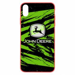Чохол для iPhone Xs Max John Deere and green background - PrintSalon