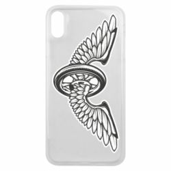 Чехол для iPhone Xs Max Колесо и крылья - PrintSalon