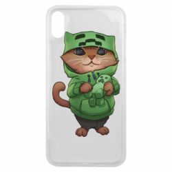 Чехол для iPhone Xs Max Кот Майнкрафт - PrintSalon