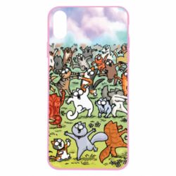 Чохол для iPhone Xs Max Коти танцюють - PrintSalon