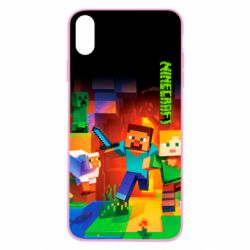 Чехол для iPhone Xs Max Майнкрафт - PrintSalon