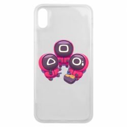 Чехол для iPhone Xs Max Милые солдаты из игры в кальмара - PrintSalon