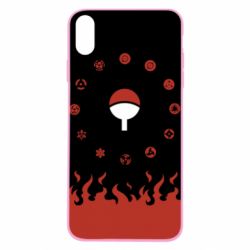 Чехол для iPhone Xs Max Naruto Sasuke Uchiha Sharingan - PrintSalon