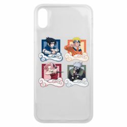 Чехол для iPhone Xs Max Naruto team 7 in action - PrintSalon