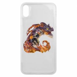 Чехол для iPhone Xs Max Natsu with a dragon - PrintSalon