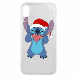 Чехол для iPhone Xs Max Новогодний Стич - PrintSalon