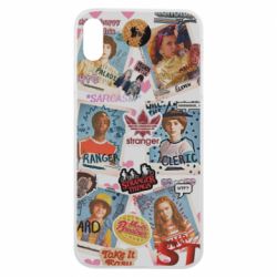 Чехол для iPhone Xs Max Очень странные дела. Стикеры - PrintSalon