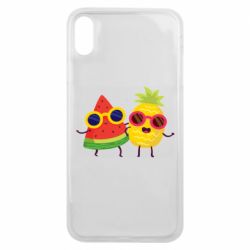 Чехол для iPhone Xs Max Pineapple with watermelon - PrintSalon