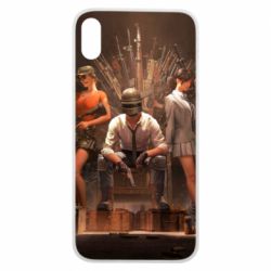 Чехол для iPhone Xs Max Pubg on the throne - PrintSalon