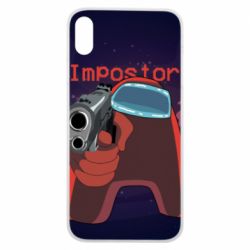 Чохол для iPhone Xs Max Red With A Gun - PrintSalon