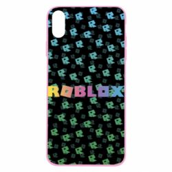 Чехол для iPhone Xs Max Roblox And Logo 3D - PrintSalon