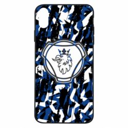 Чохол для iPhone Xs Max Scania logo and grunge - PrintSalon
