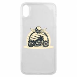 Чехол для iPhone Xs Max Skull and Bike - PrintSalon