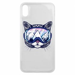 Чехол для iPhone Xs Max Snowboard Cat - PrintSalon