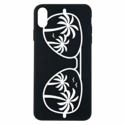 Чехол для iPhone Xs Max Sunglasses And Palm Trees - PrintSalon