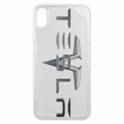 Чехол для iPhone Xs Max Tesla Car logo - PrintSalon