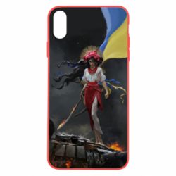 Чохол для iPhone Xs Max Українка захисниця - PrintSalon