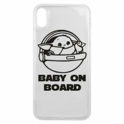 Чехол для iPhone Xs Max Вaby on board - PrintSalon