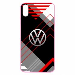 Чохол для iPhone Xs Max Volkswagen logo and abstraction-PrintSalon Чохол для iPhone Xs Max Volkswagen logo and abstraction