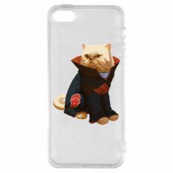 Чехол для iPhone5/5S/SE Akatsuki angry cat - PrintSalon