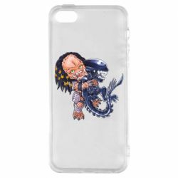 Чехол для iPhone5/5S/SE Alien vs Predator - PrintSalon