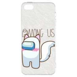 Чохол для iphone 5/5S/SE Among us cute cat - PrintSalon