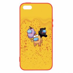 Чохол для iphone 5/5S/SE Among us drips - PrintSalon