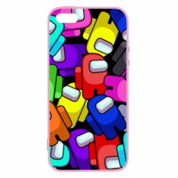 Чехол для iPhone5/5S/SE Among us multicolored - PrintSalon
