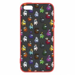 Чехол для iPhone5/5S/SE Among Us Pattern - PrintSalon