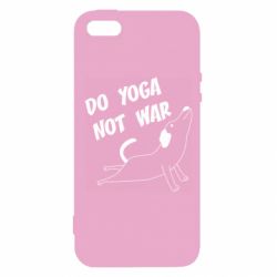 Чехол для iPhone5/5S/SE Do yoga not war - PrintSalon