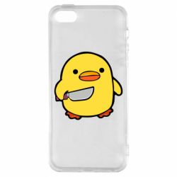 Чохол для iphone 5/5S/SE Duckling With A Knife-PrintSalon Чохол для iphone 5/5S/SE Duckling With A Knife