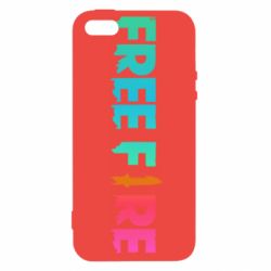 Чехол для iPhone5/5S/SE Free fire gradient logo - PrintSalon