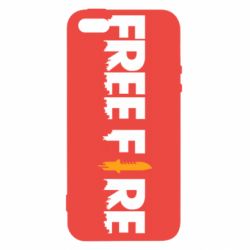 Чохол для iphone 5/5S/SE Free Fire logo - PrintSalon