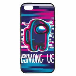 Чехол для iPhone5/5S/SE Glitch Among Us - PrintSalon