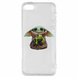 Чехол для iPhone5/5S/SE Grogu and Kermit - PrintSalon