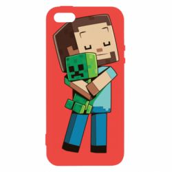 Чохол для iphone 5/5S/SE Heroes from Minecraft
