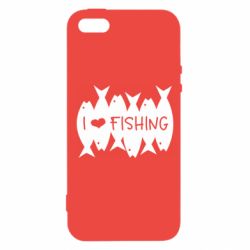 Чохол для iphone 5/5S/SE I Love Fishing - PrintSalon