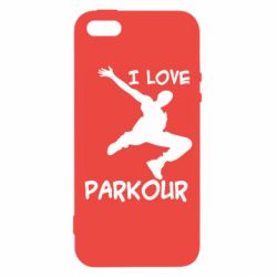 Чехол для iPhone5/5S/SE I love parkour - PrintSalon