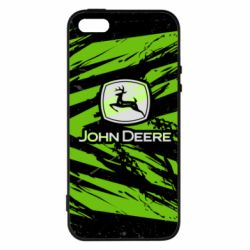 Чохол для iphone 5/5S/SE John Deere and green background - PrintSalon