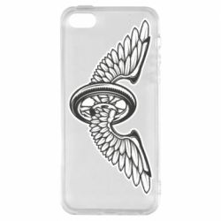 Чехол для iPhone5/5S/SE Колесо и крылья - PrintSalon