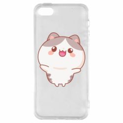 Чехол для iPhone5/5S/SE Котик обнимает тебя - PrintSalon