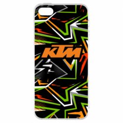 Чохол для iphone 5/5S/SE KTM orange logo - PrintSalon