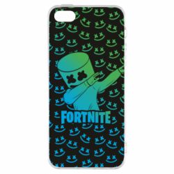 Чехол для iPhone5/5S/SE Marshmello Fortnite Dab Neon - PrintSalon